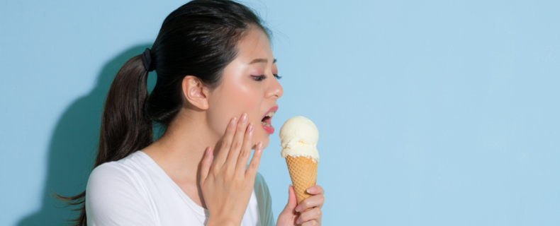 toothache while eating ice cream